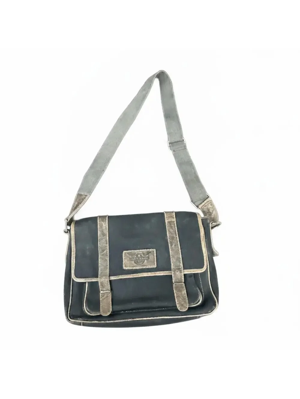 Greenburry Aviator Messenger Bag charcoal anthracite canvas Model 1163-20